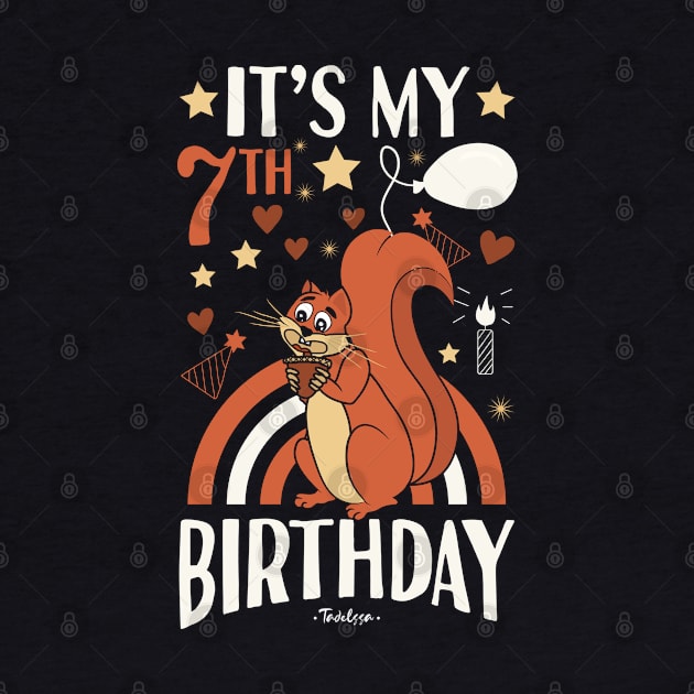 7th Birthday Squirrel by Tesszero